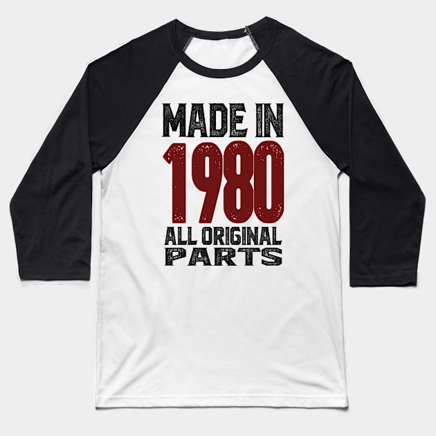 Made in 1980 Baseball T-Shirt by C_ceconello